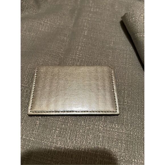 Tom Ford Cardholder Wallet Business Cards Holder Leather Logo Monogram Gold New - Picture 2 of 4